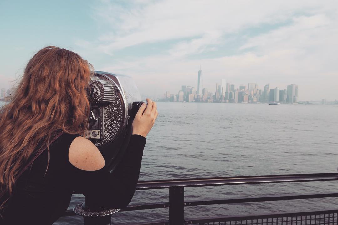 looking out at new york view